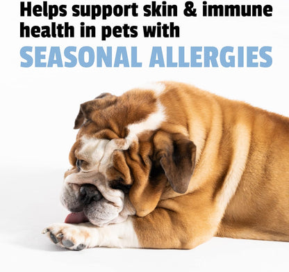 Pet Naturals Allergy Plus Calming Supplement for Dogs, Soft Chew, Duck Flavor, 60 Ct.