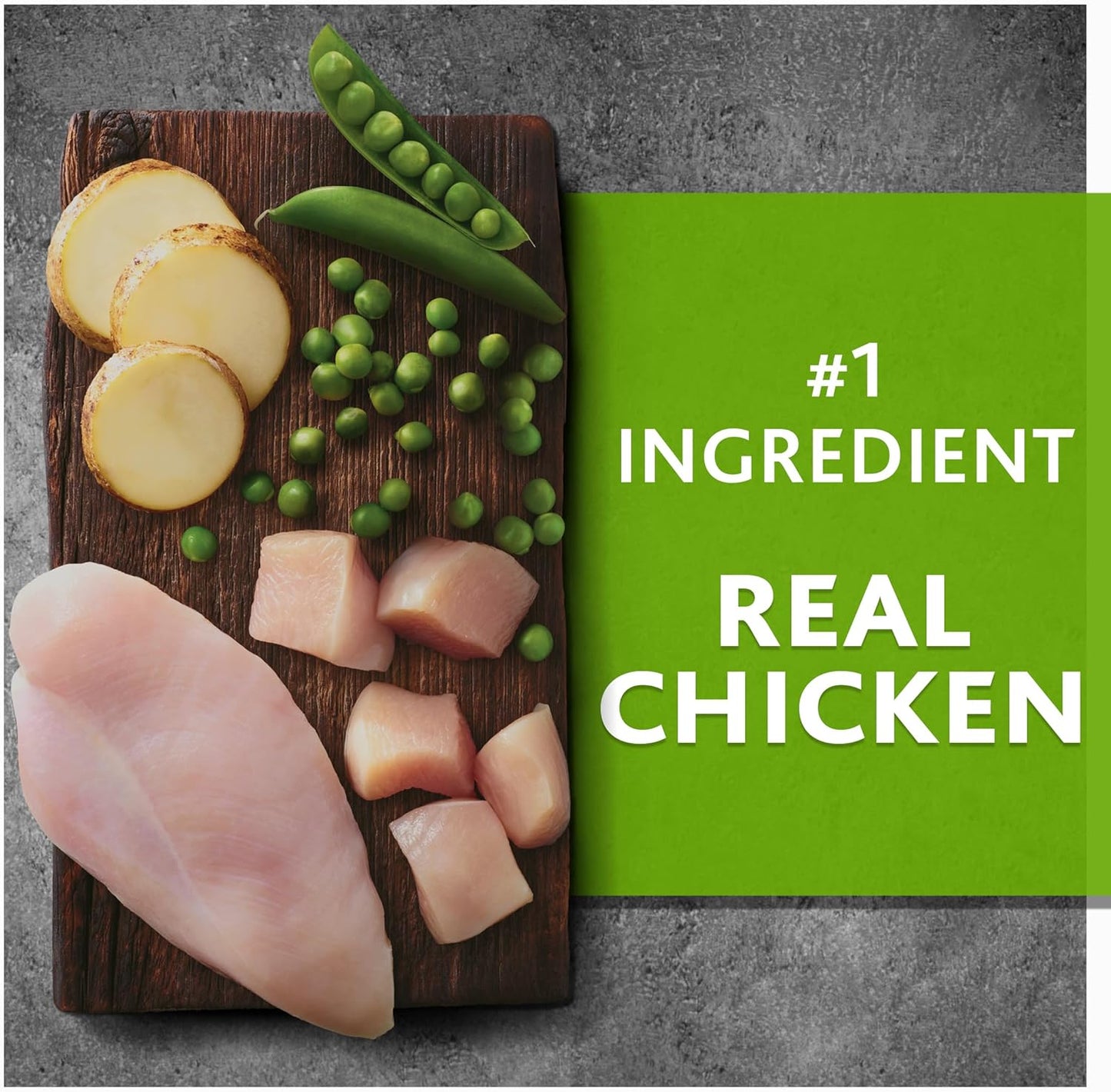 Purre Balance Chicken & Pea Recipe Dry Dog Food, Grain-Free, 4 Lbs - Dry Dog Food for Dogs of All Life Stages - Real Chicken is The First Ingredient