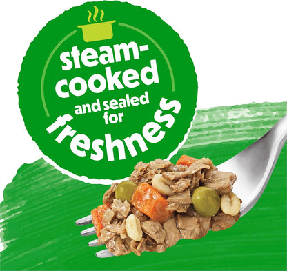 Purina Beneful Freshly Prepared Blends Wet Dog Food Variety Pack with Beef, Chicken, or Lamb Dog Food - (Pack of 12) 10 oz. Tubs