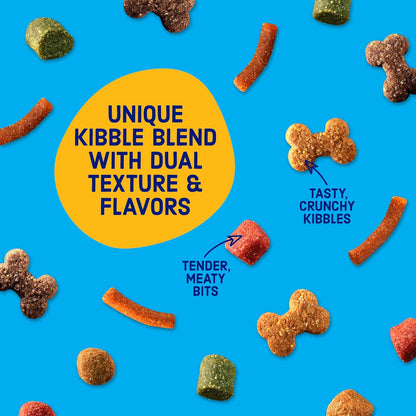 Kibbles 'n Bits Original Dry Dog Food, Savory Beef & Chicken Flavors for Adult Dogs, 16 lb. Bag