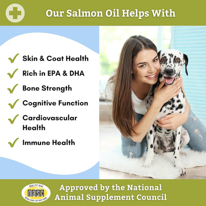 Wholistic Pet Organics Canine Complete & Salmon Oil - Dog Vitamins with Wild Alaskan Salmon Oil for Immune System, Skin, Coat & Overall Health - 1 lb Each