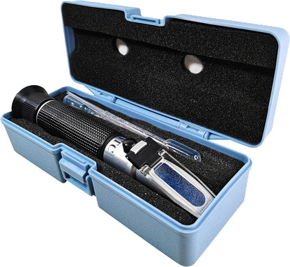 Agriculture Solutions Salinity Refractometer for Seawater and Marine Fishkeeping Aquarium 0-100 PPT with Automatic Temperature Compensation