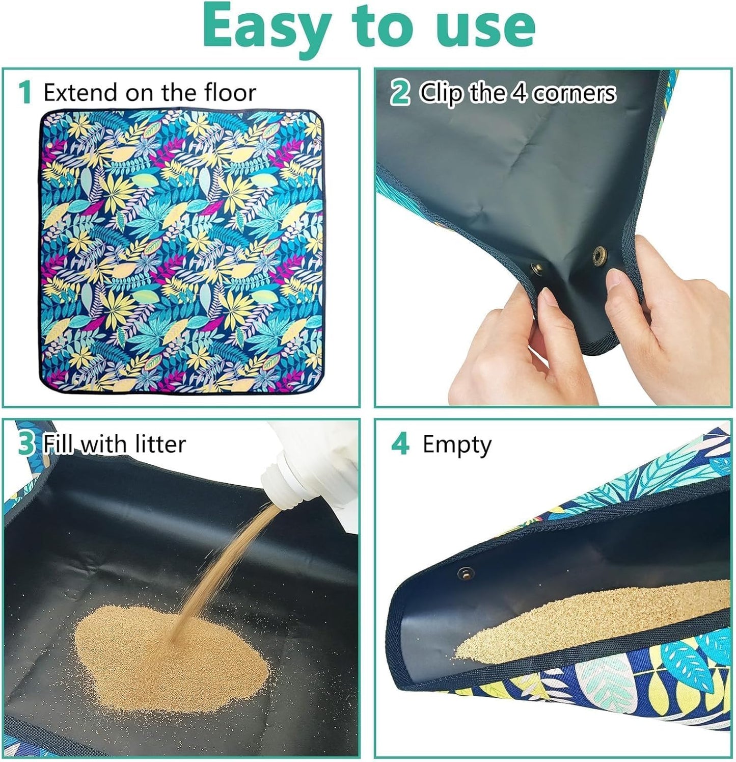 BNOSDM Raised Cat Slow Feeder Bowl and Travel Litter Box for Car, Hotels, Outings, Temporary Stays