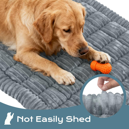 Backseat Dog Bed Mat for Car, Dog Bed for Back Seat, Pet Car Blanket Soft and Comfortable, Upgraded Bottom Non-Slip, Washable Travel Pet Mat for Cars Trucks and SUVs, Gray, 53x24in
