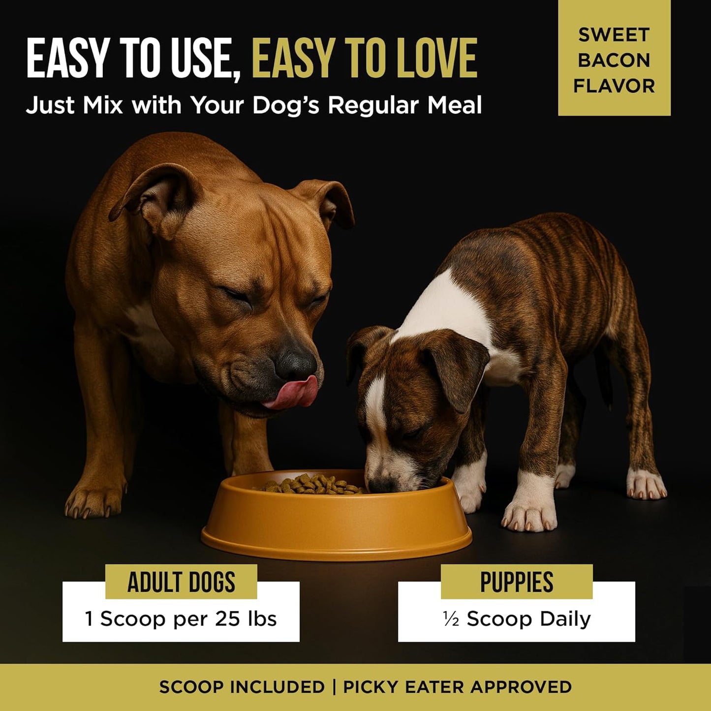 Dog Weight Gainer - Weight Gain Supplements for Dogs - Canine and Dog Muscle Builder - Made in The USA - 30 Servings