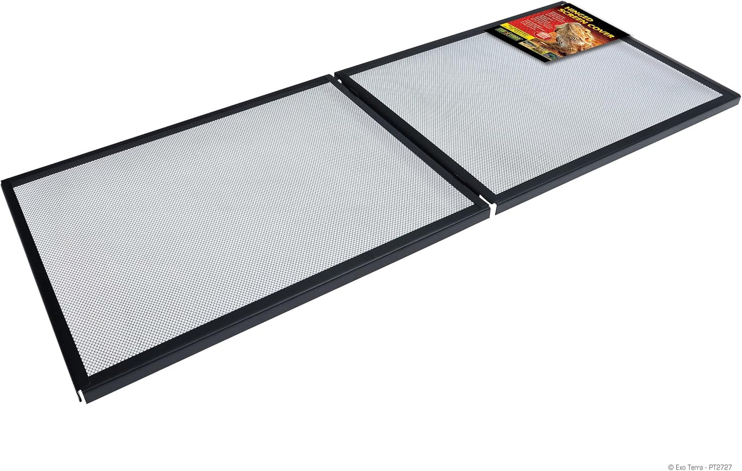 Exo Terra Hinged Terrarium Screen Cover, 60 Breeder/75 Gallon – Easy Access, 18.75”x 48.75” Full Open, Durable UV Ventilation