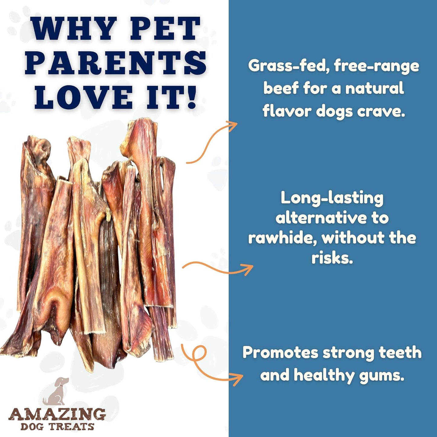 Amazing Dog Treats Gullet Sticks for Dogs- (6 Inch - 20 Count) - Jerky Chews for Dogs - Esophagus Beef Gullet