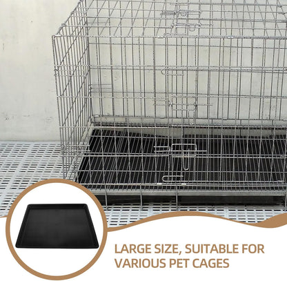 Thick Plastic Pet Cage Tray Replacement Bottom Litter Potty Pan for Small Dog Crate Bunny Parrot Parakeet