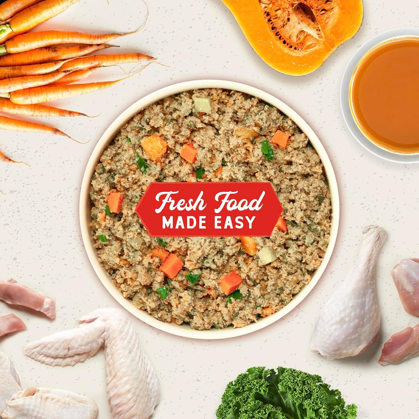 Stella & Chewy's FreshMade Frozen Fresh Grain-Free Gobblin' Good Dog Food, 16-oz pouch (Pack of 4)