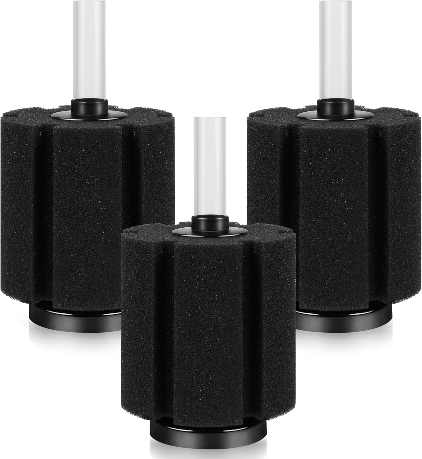 Aquarium Sponge Filter Fish Tank Filters for Fish Tank up to 60 Gallon 3-Pack