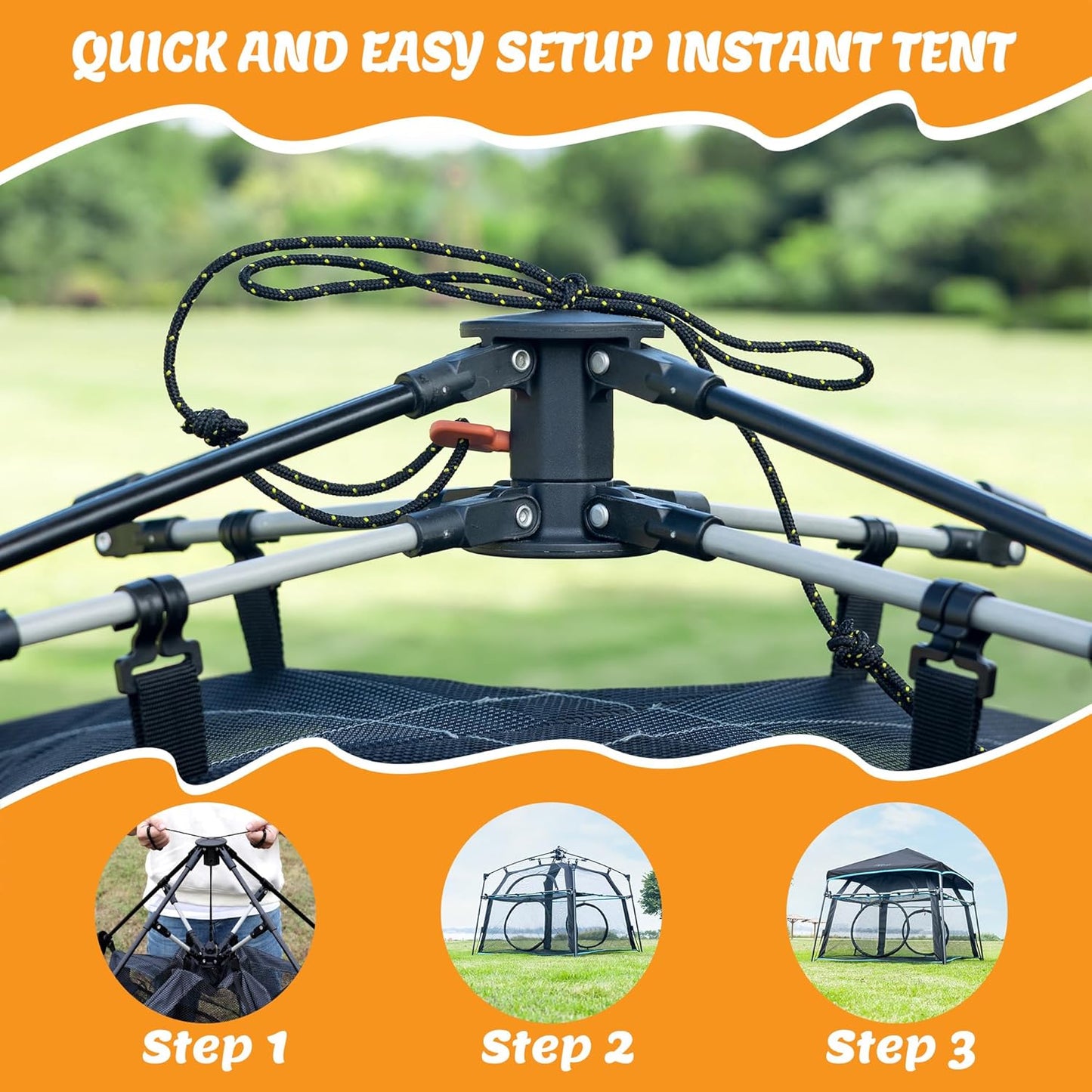 Extra Large Catio Outdoor Cat Enclosure 2-Tier Cat Tent for Patio, Balcony, Indoor & Outdoor, Foldable Cat Playpen with 3 Doors, Weatherproof Sunproof with Fashionable carrybag（Patented）