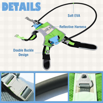 Halo Harness for Blind Dogs, Adjustable Safety Halo with Reflective Straps,Confidence Support Collar for Visually Impaired Pets,Blind Dog Navigation Aid (M)