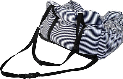 BLOBLO Dog Car Seat Pet Booster Seat Pet Travel Safety Dog Bed for Car with Storage Pocket