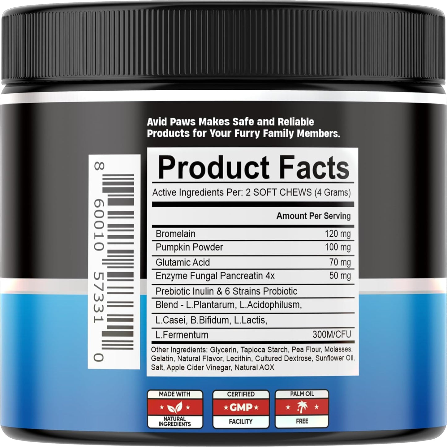 No Poo Chews for Dogs - Coprophagia Stool Eating Deterrent with Probiotics & Enzymes - Stop Dogs from Eating Poop - Digestive Support Soft Chews for All Breeds & Sizes - Forbid Stool Eating Deterrent