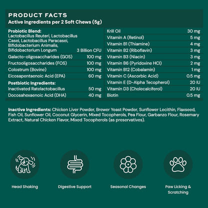 Dog Probiotic and Multivitamin Chews