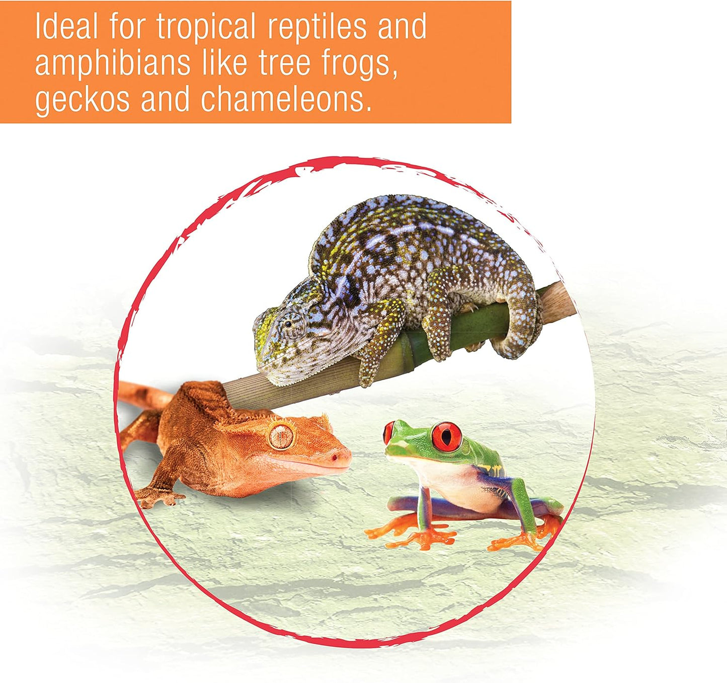 Zilla Spring Cave Décor with Blue LED, Rain Chamber, One Size, ECOM