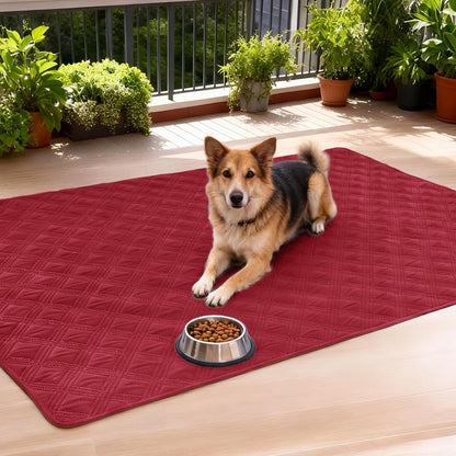 hyha Waterproof Dog Blanket, Reversible Pet Bed Blanket, Soft Sofa Couch Cover for Dogs Washable, Waterproof Pet Couch Covers for Sofa Puppy Cats Furniture Protector(30"x53", Wine Red/Beige)