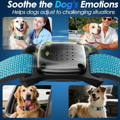 PSRAT for Dog Pheromone Calming Diffuser 3 in 1 Appeasing Pet Pheromones Diffuser to Calm Kit,for Pet Collars Designed Relaxants Carrying Box,Naturally Reduces Anxiety, Breakaway Safe Design