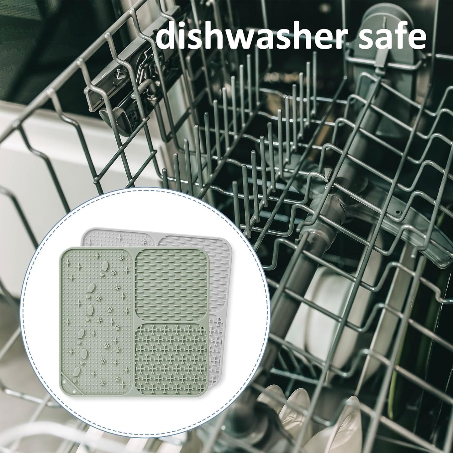 Lick Mat for Dogs Cats(2pcs, Small, 5.9") Easy Clean Silicone Licking Pad Slow Feeder for Pets with Suction Cups, Enrichment Accessories Anxiety Boredom Relief, Keep Them Busy for Bathing