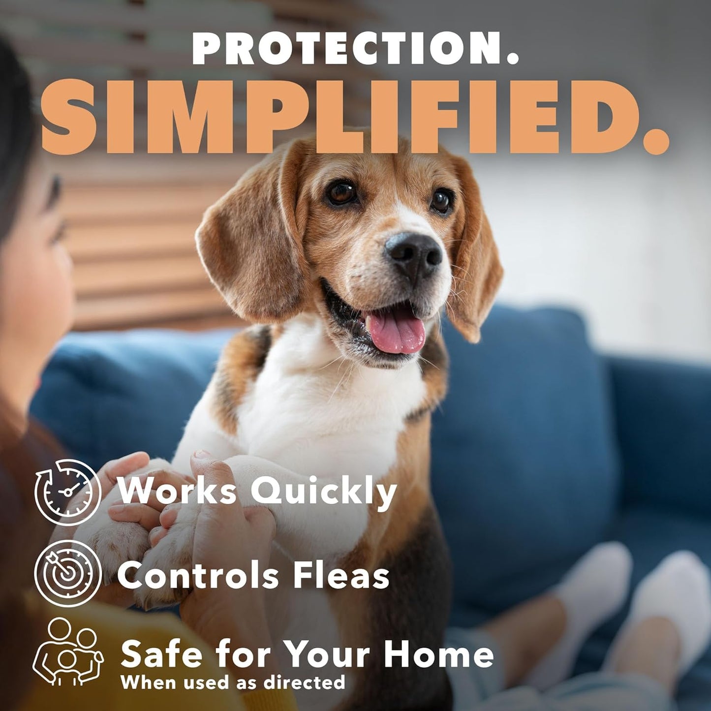 Flea Spray for Dogs, Gentle & Effective Flea Treatment for Pets, 16 oz (475mL)