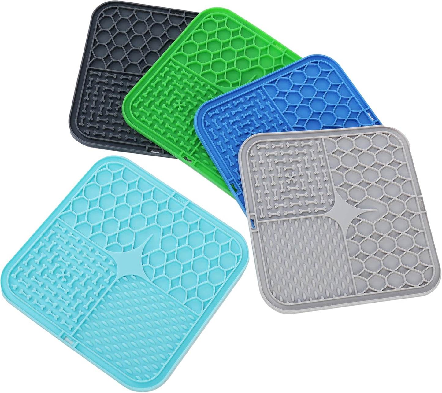 Park Life Designs Calming Lick Mat, 9-Inch, Silicone, Dark Grey