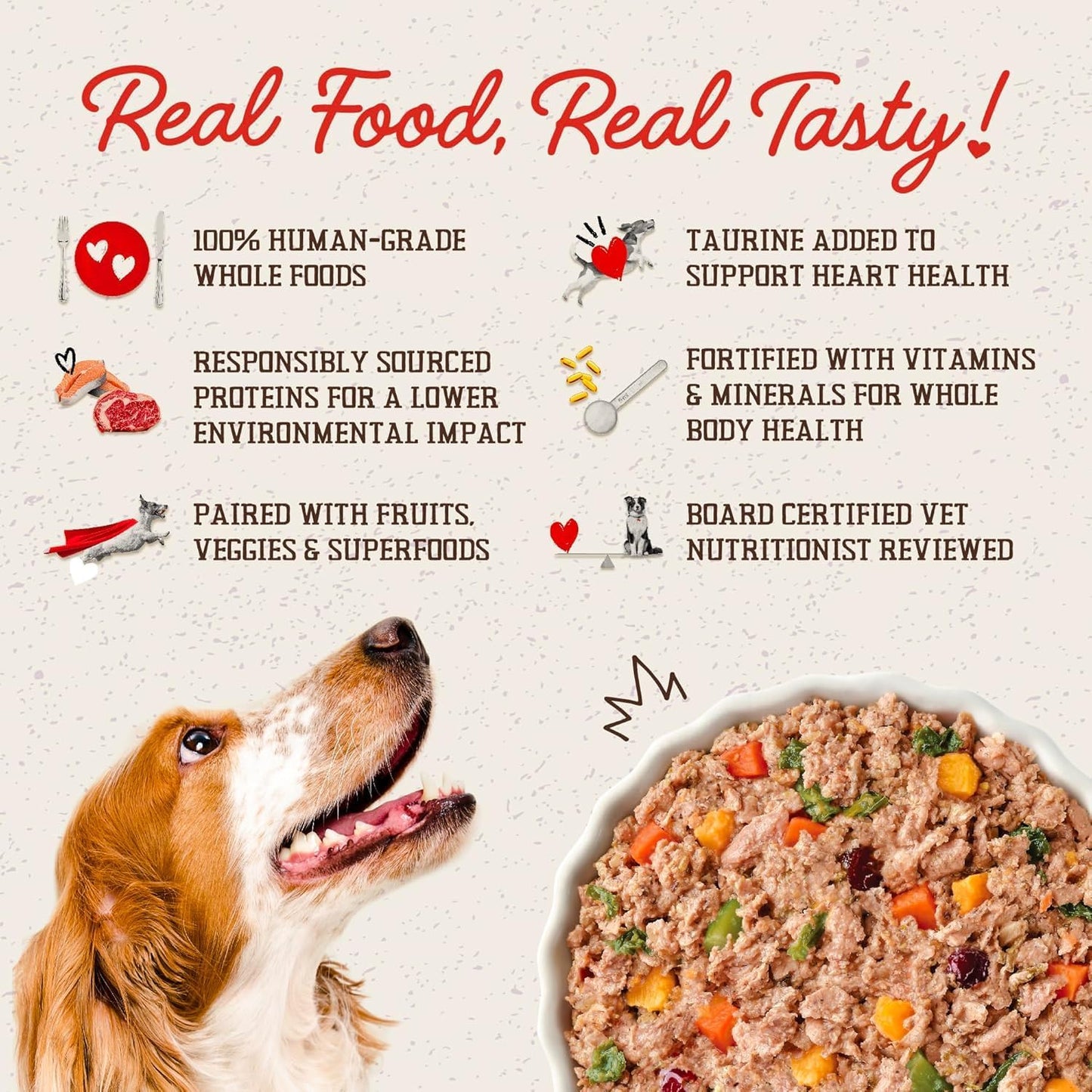 Stella & Chewy's FreshMade Frozen Fresh High Protein Pork & Quinoa Dog Food, 16-oz Pouch (Pack of 4)