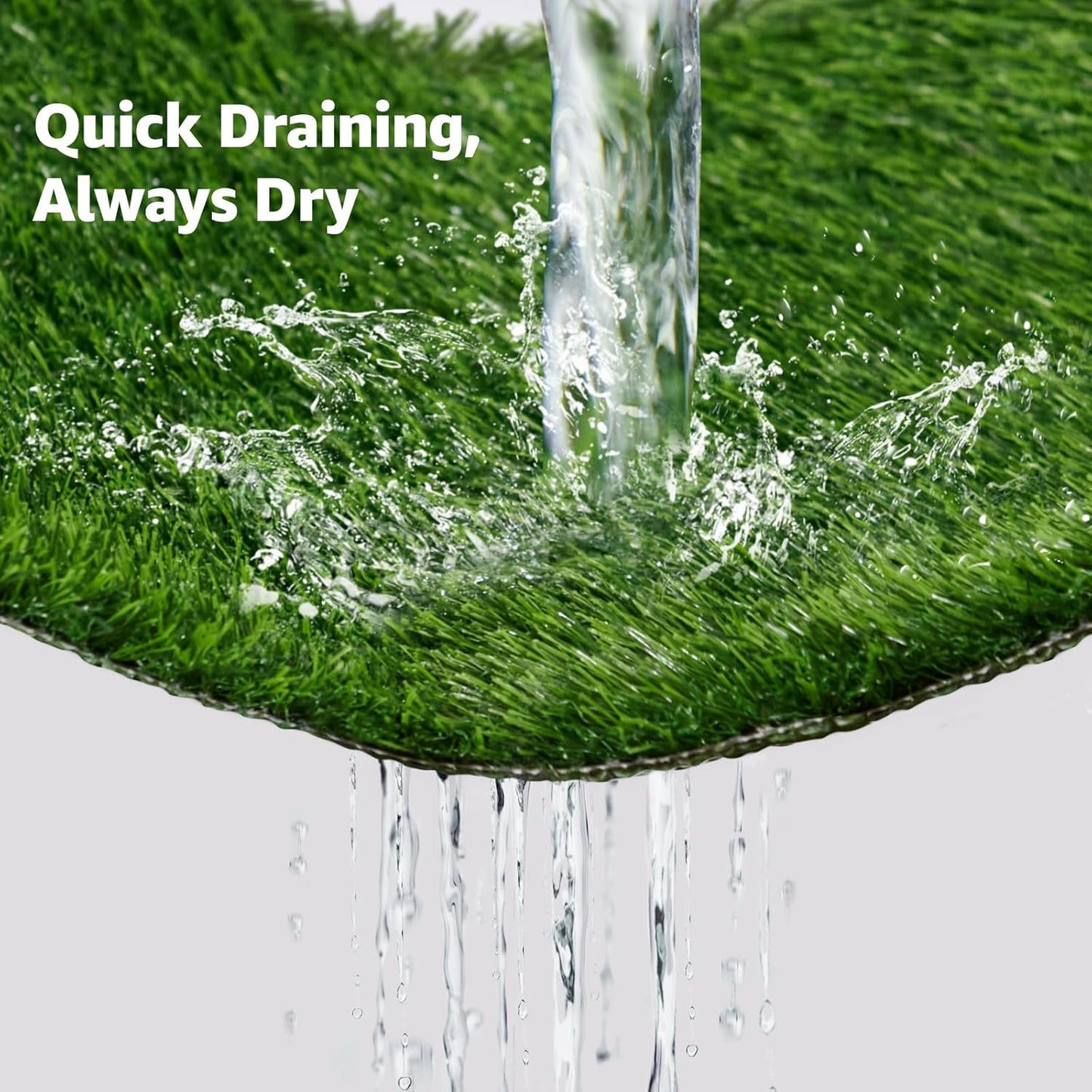 LOOBANI Large Dog Grass Pad with Tray - 35x23in Dog Litter Box with 2 Artificial Grass Patch + 2 Washable Pee Pads - Quickly Absorbency Indoor Outdoor Potty for Patio Balcony Apartment Use