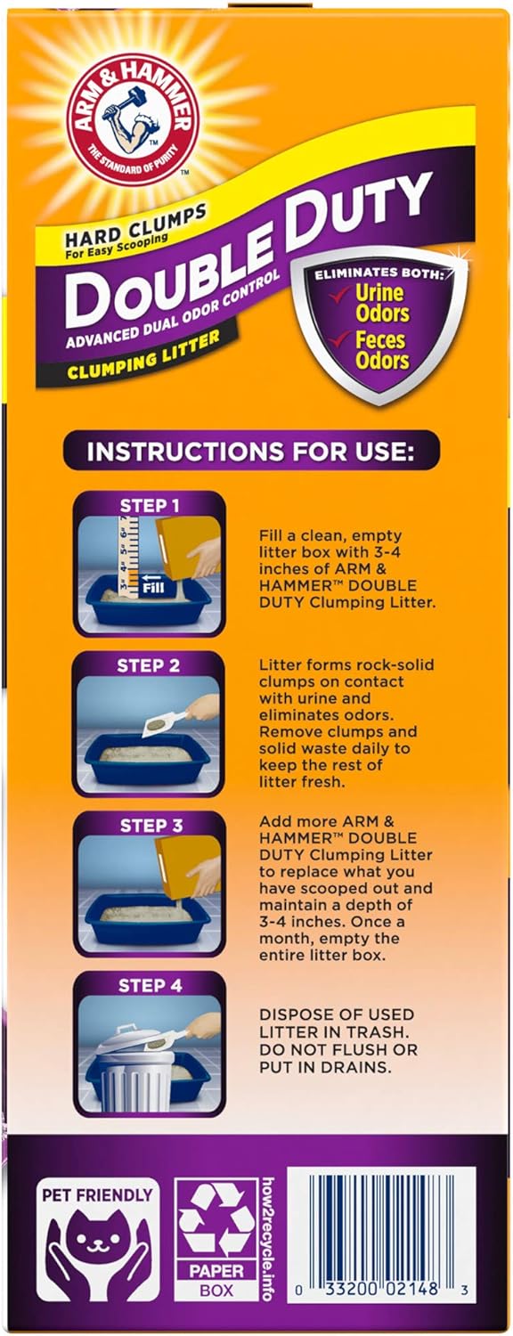 Arm & Hammer Double Duty Litter, 14 Lbs (Packaging May Vary)