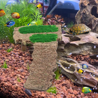Turtle Ramp | Turtle Resting Terrace Basking Area - Non-Slip Dock Climbing Ladder, Resting Place Pet Supplies Landscape Decor for Reptile, Aquarium Accessories