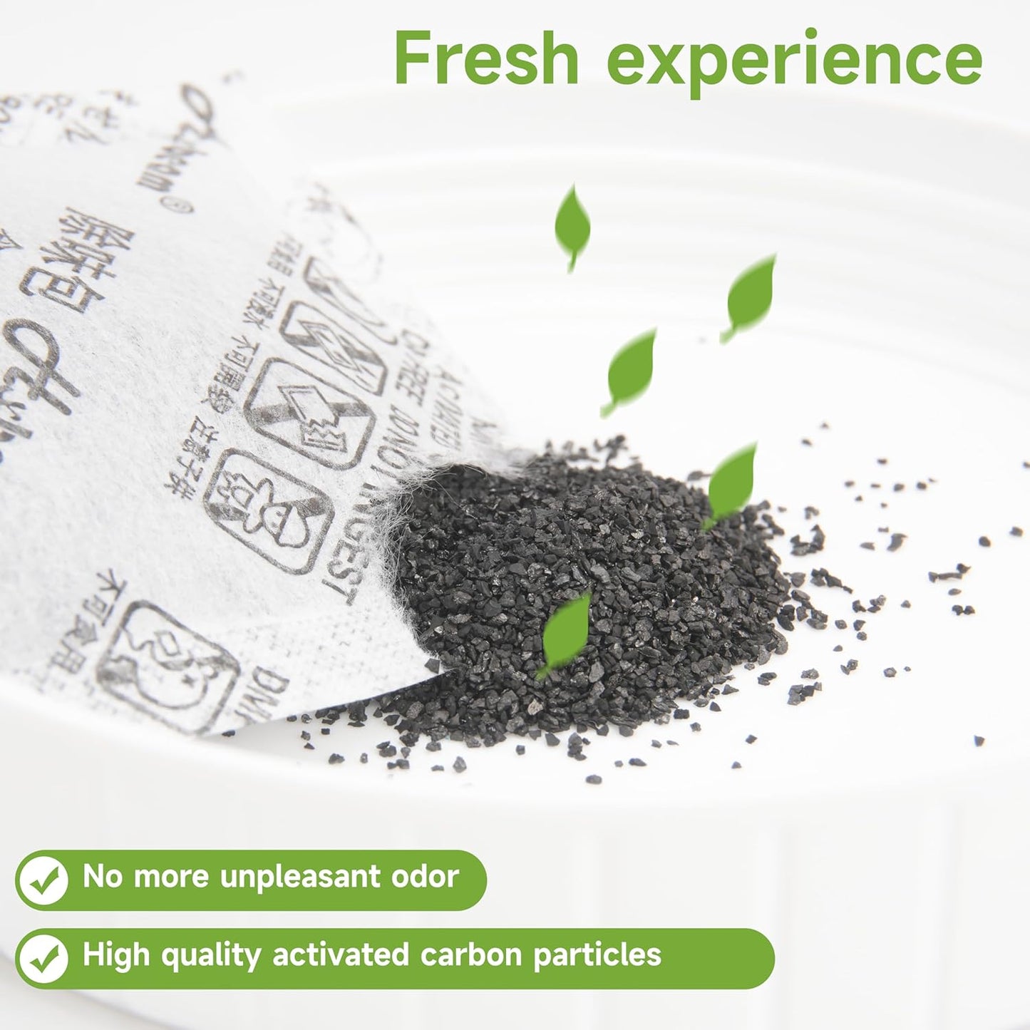 30 PCs Disposable Waste Receptacles with Charcoal Bags Compatible with Nature's Miracle Litter Box 2nd and Littermaid Litter Box 3rd, Disposable Cat Litter Trays (Machine NOT Included)