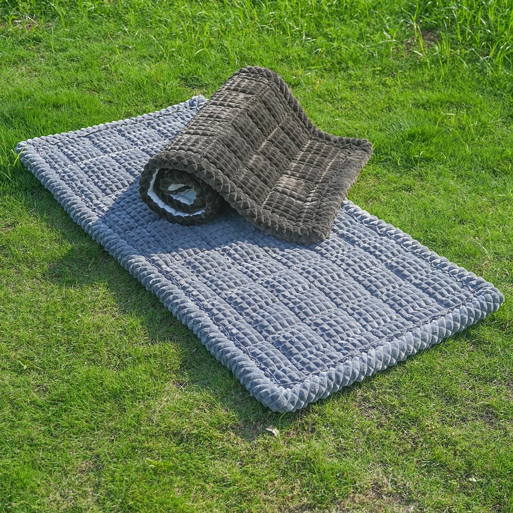 Dog Bed for Car, Backseat Pet Bed Mat, Fit for Backseat Extenders and Seat Covers (Gray, 24.8" x 54")