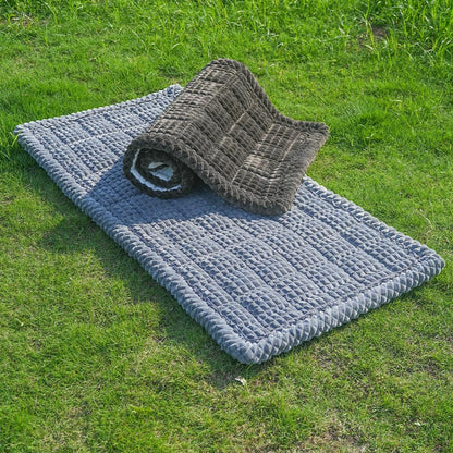 Dog Bed for Car, Backseat Pet Bed Mat, Fit for Backseat Extenders and Seat Covers (Gray, 24.8" x 54")