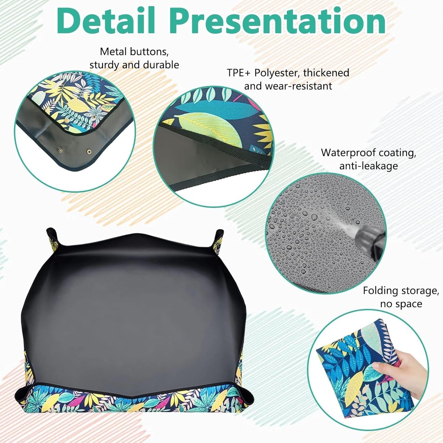 BNOSDM Raised Cat Slow Feeder Bowl and Travel Litter Box for Car, Hotels, Outings, Temporary Stays