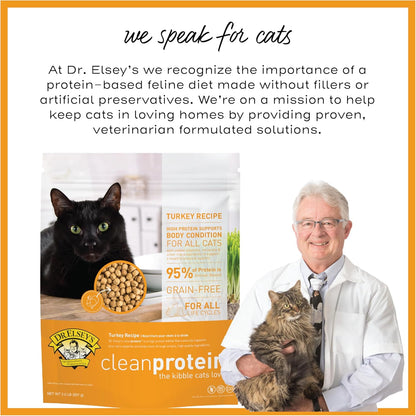 Dr. Elsey's cleanprotein Turkey Cat Kibble 2 lb. Bag