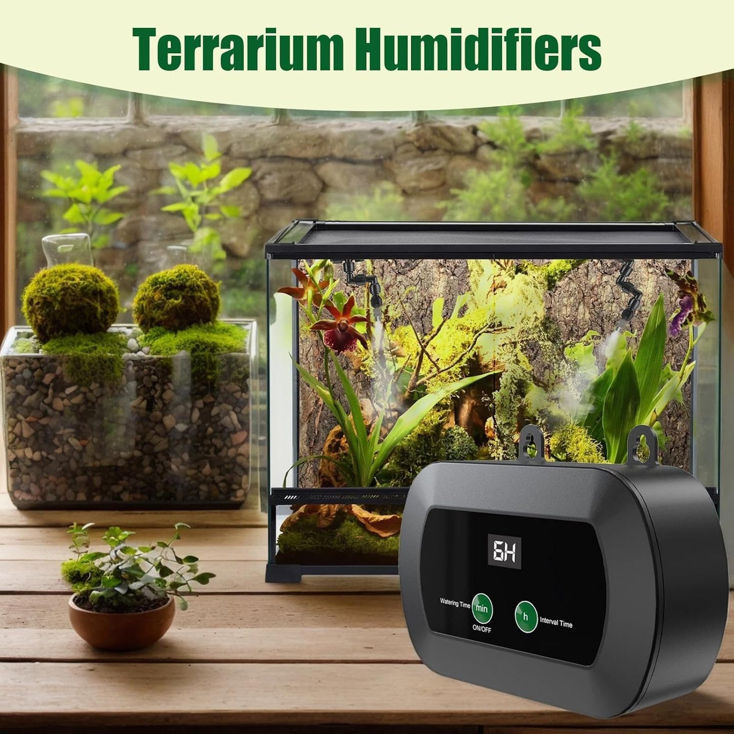 Reptile Mr. | Intelligent Intelligent Spray | Automatic Intelligent Reptile Humidifiers | Automatic Reptile Tank Humidifier, Tranqu Mist