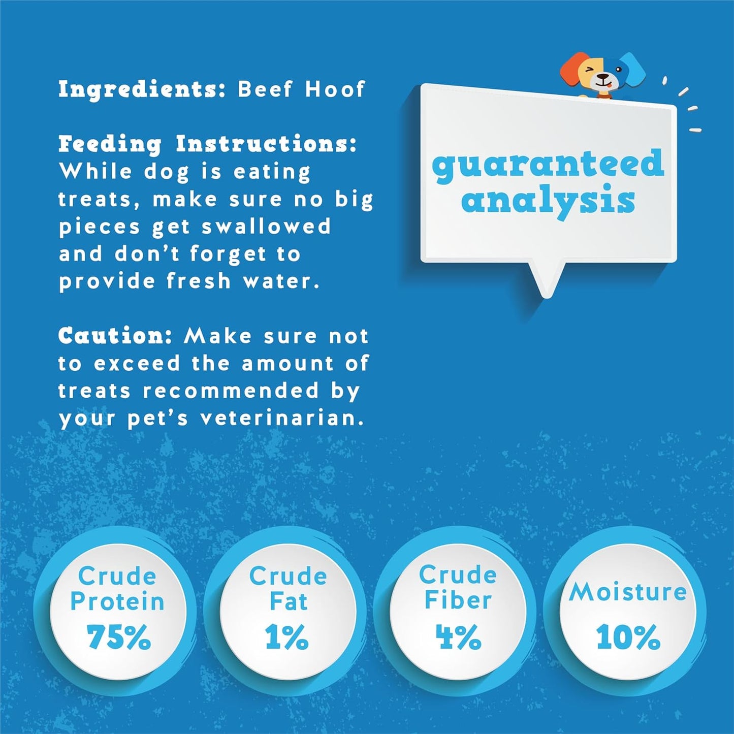 Jack & Pup Cow Hooves for Dogs, Natural Long Lasting Dog Hooves for Large and Small Breeds, Single Ingredient Cow Hoof, Dog Treats Alternative for Rawhide and Bully Sticks - 12 Pack