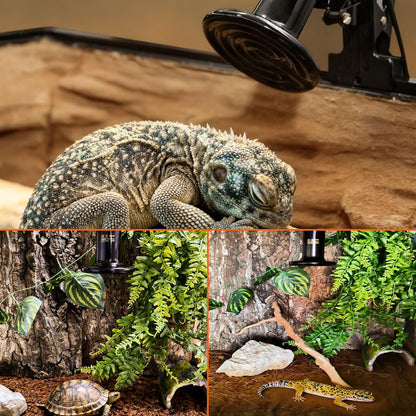 BNOSDM 2 Pack 50W Non-Light Emitting Ceramic Heat Emitter, Reptile Heat Lamp Bulbs, Brooder Coop Heater Lamp Bulb for Amphibian Reptiles Lizard Turtle Chicken