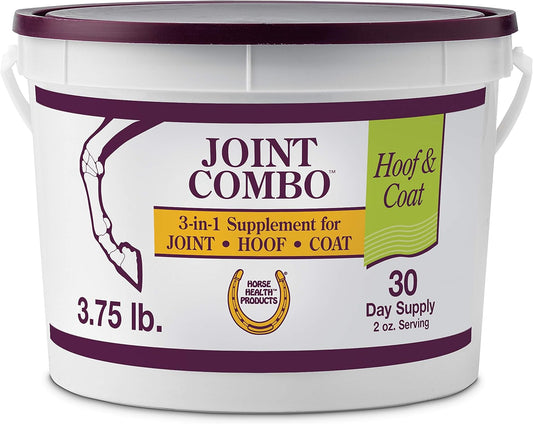 Horse Health Joint Combo Hoof & Coat, Convenient 3-in-1 Horse Joint Supplement Provides Complete Joint, Hoof and Coat Care, 3.75 lbs., 30 Day Supply