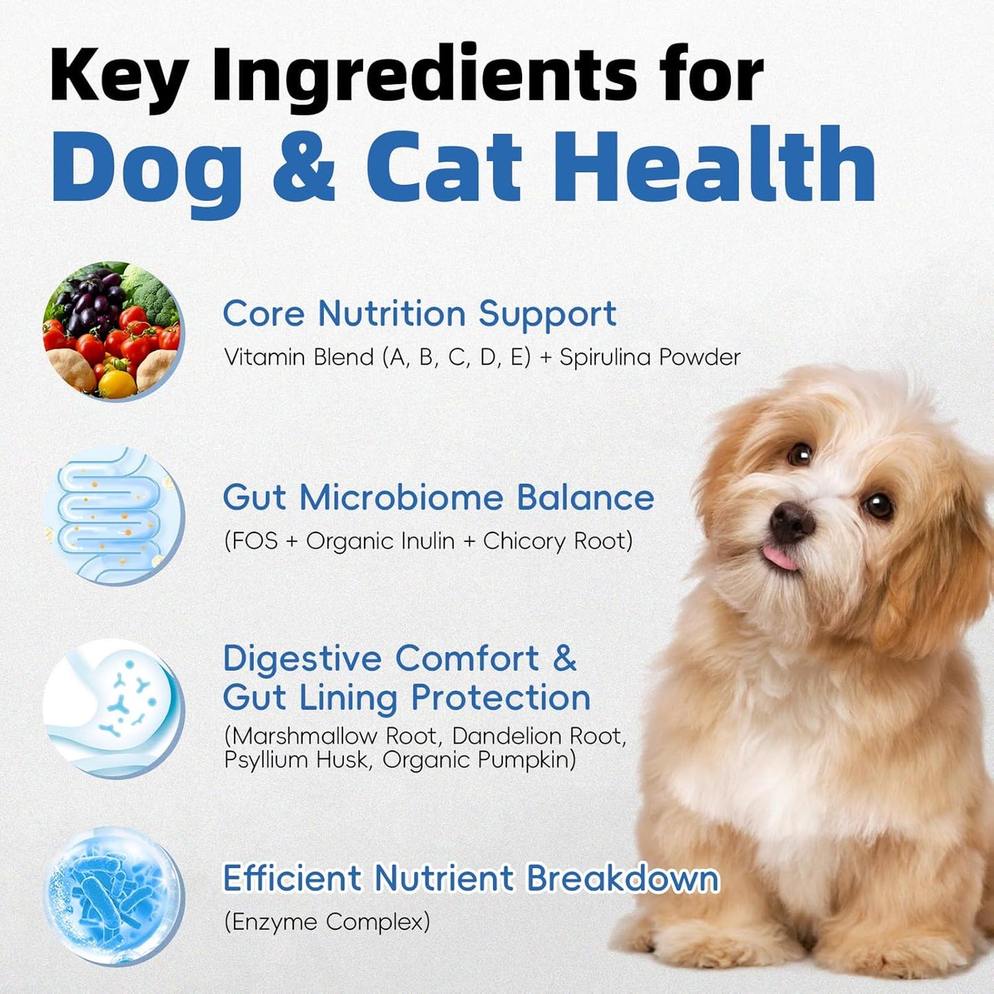 Probiotics for Dogs, Improve Itchy Skin Itchy Ears + Calming Collar for Dogs