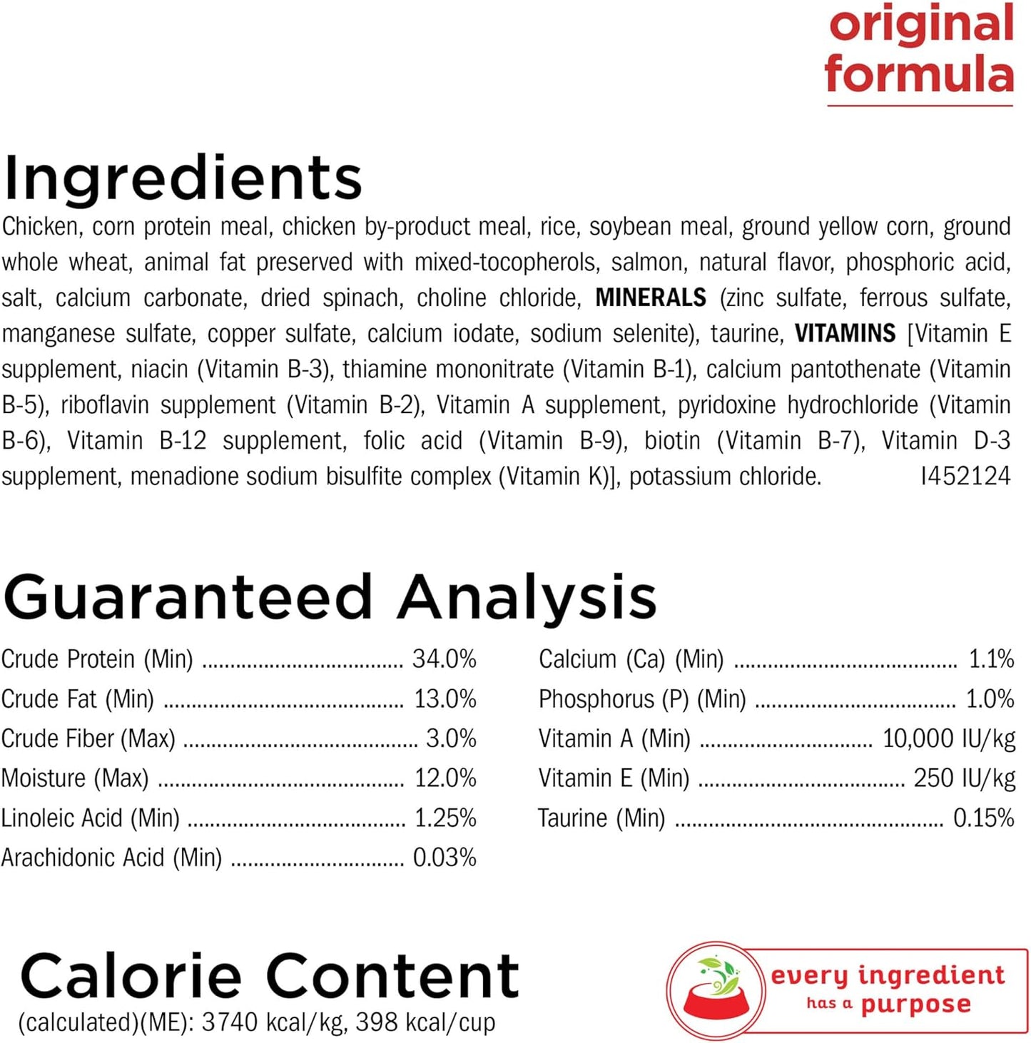 Purina Cat Chow Naturals With Added Vitamins, Minerals and Nutrients Dry Cat Food, Naturals Original - 13 lb. Bag