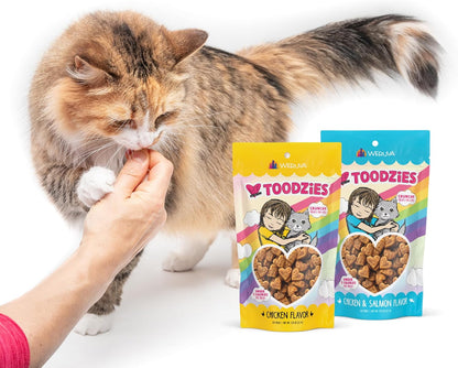 Weruva BFF Toodzies, Chicken Crunchy Cat Treats, 2oz Bag (Pack of 4)