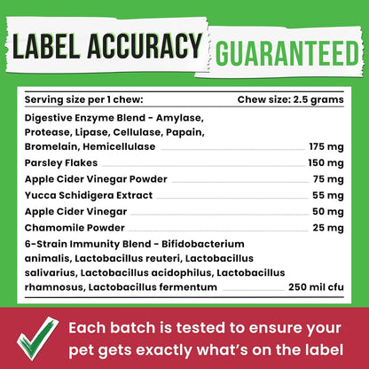 No Poo Chews for Dogs - Coprophagia & Stool Eating Deterrent with Probiotics, Digestive Enzymes & Breath Aid Support - Stop Dog Poop Eating - Made in USA - 120Ct (Beef Liver)