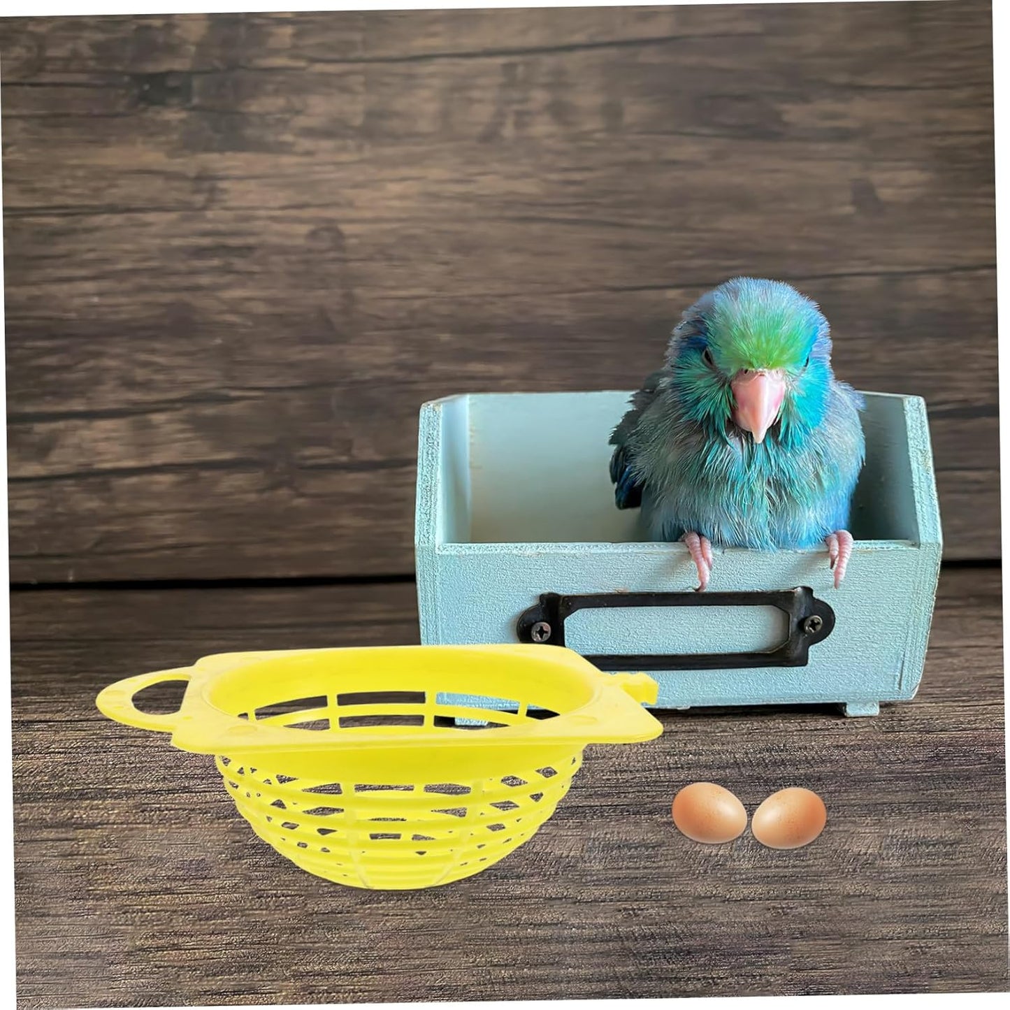 2pcs Parrot Breeding Nest Boxes for Cockatiels Budgies Finch Plastic Nesting Boxes for Birds Easy Assembly