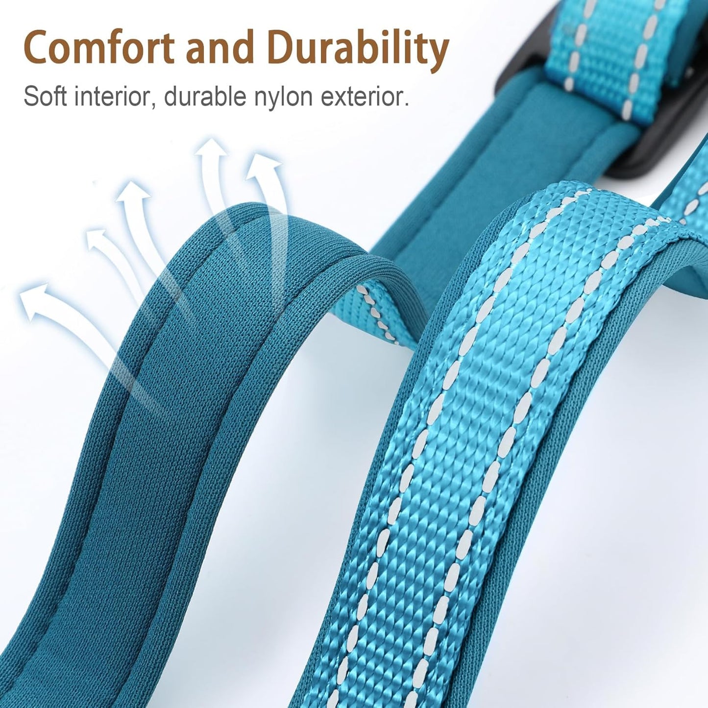 Reflective AirTag Cat Collar, IP68 Waterproof Airtag Holder, Safety Elastic Band Cat Collars for Kittens and Puppies (Blue, S)