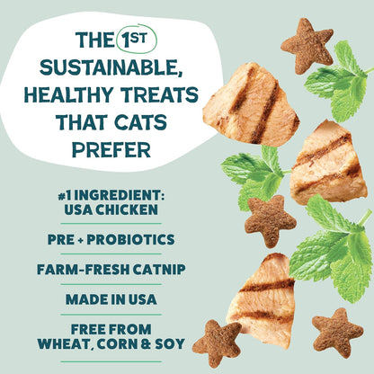 Shameless Pets Crunchy Cat Treats - Kitty Treats for Cats with Digestive Support, Natural Ingredients for Kittens, Healthy Flavored Feline Snacks - Variety Pack, 3-Pk