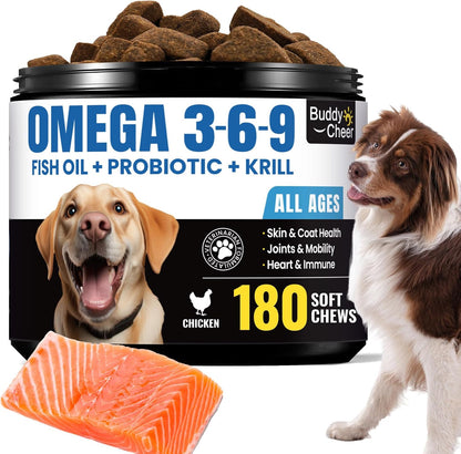 Premium Dog Fish Oil - 8-Source Fish Oil Formula for Coat and Mobility