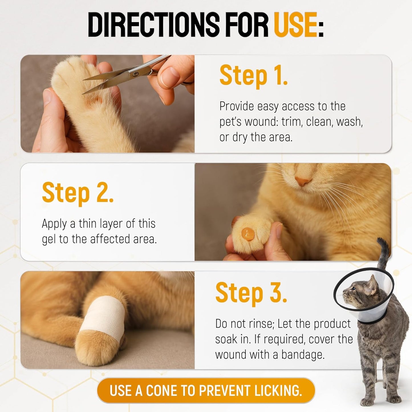 Hot Spot Treatment for Dogs Gel – Safe with Dog Cone – Colloidal Silver – No Antibiotic Ointment for Dog – Cuts, Rashes, Irritations & Bites – Honey Wound Repair Gel – All Breeds – 2 Pack Set x 2 oz