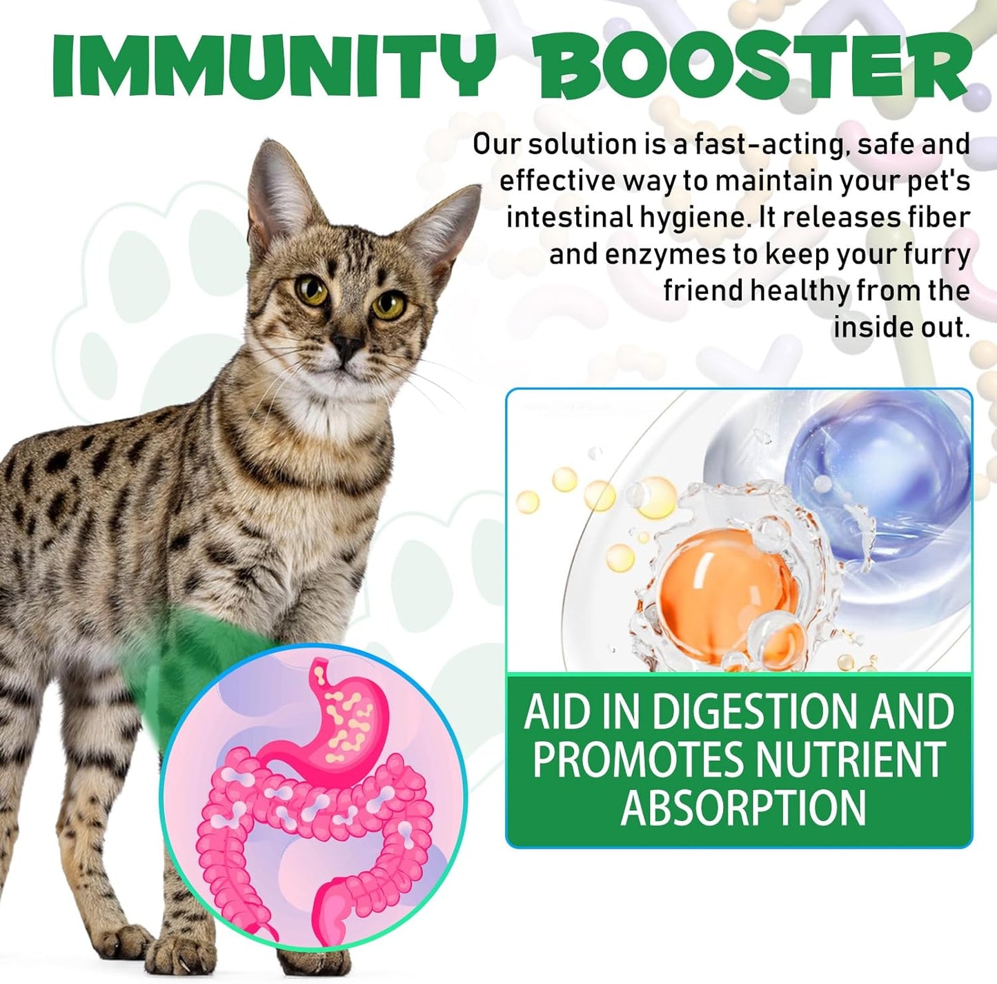 Specifically Formulated for Cats, Cats Natural Broad Spectrum Treatment, Herbal Cleanse, Digestive Support for All Cat Breeds, Gut Health, Puppy & Kitten, Supplement Drops
