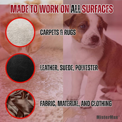 Mister Max Anti Icky Poo Pet Urine Enzyme Cleaner & Feces Odor Remover, Enzymatic Cleaner for Dog & Cat Urine, Pet Odor Remover Spray, 1 Gallon & Quart Size Original Scent