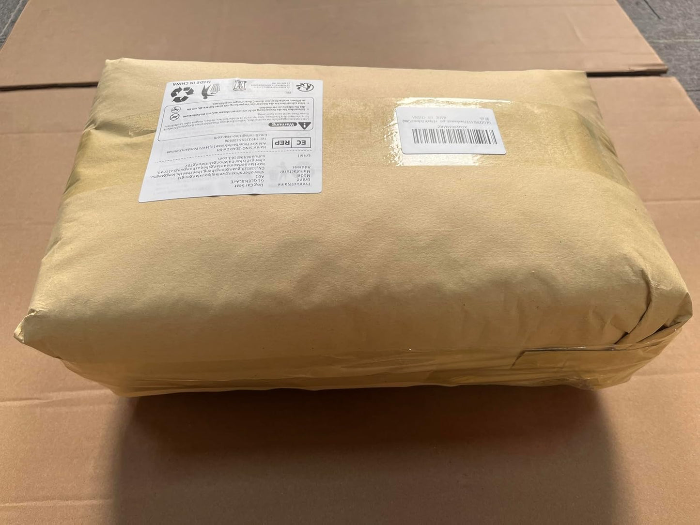 Dog Car Seat for Medium/Large Dogs,Pet Booster Car Seats for Under 50lbs or 2 Small Dogs, Detachable and Washable Pet Bed,Multi-Functional Travel Dog Bed(Black/Brown)